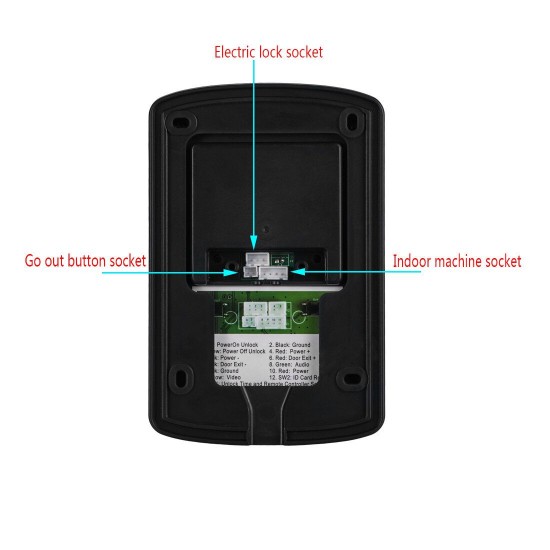 SY813MK21 7inch TFT LCD Video Door Phone Doorbell Intercom Kit 2 Cameras 1 Monitor Night Vision