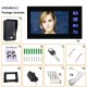 SY816MJL12 2 Monitors 7inch Fingerprint RFID Password Video Door Phone Intercom Doorbell With Night Vision Security CCTV Camera Home Surveillance SY816MJL12 2 Monitors 7inch Fingerprint RFID Password Video Door Phone Intercom Doorbell With Night Vision Security CCTV Camera Home Surveillance