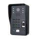 SY816MJLENO12 2 Monitors 7inch Fingerprint RFID Password Video Door Phone Intercom Doorbell System Kit With NO Electric Strikes Lock+ Wireless Remote Control Unlock