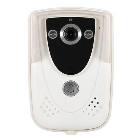 SY819FCID12 7Inch 2 Video Door Phone Doorbell Intercom Monitors with RFID Keyfob IR Camera Kit