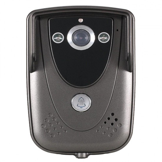 SY819FCID12 7Inch 2 Video Door Phone Doorbell Intercom Monitors with RFID Keyfob IR Camera Kit