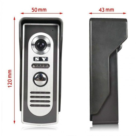 SY819M11 7 inch TFT Video Door Phone Doorbell Intercom Kit with 1 Camera 1 Monitor Night Vision