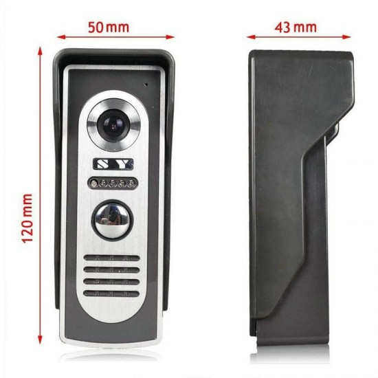 SY819M11 7 inch TFT Video Door Phone Doorbell Intercom Kit with 1 Camera 1 Monitor Night Vision SY819M11 7 inch TFT Video Door Phone Doorbell Intercom Kit with 1 Camera 1 Monitor Night Vision