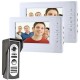 SY819M12 7 inch Video Door Phone Doorbell Intercom Kit with 1 Camera 2 Monitors Night Vision