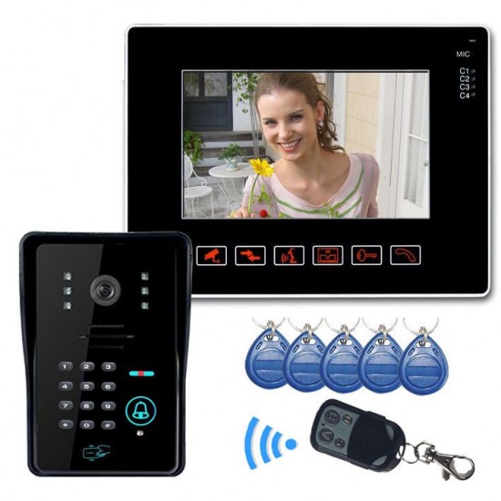 SY901MJIDS11 9 inch Video Door Phone Compatible RFID Keyfbobs CCTV SY901MJIDS11