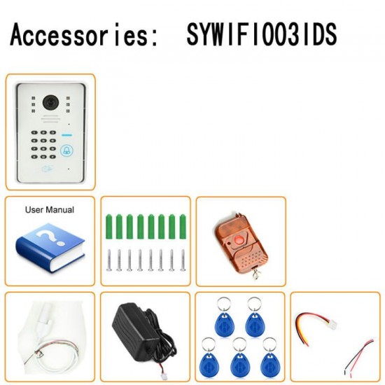 WIFI Video Door Phone System with Card Unlock Function Remote Wireless Control WIFI Video Door Phone System with Card Unlock Function Remote Wireless Control