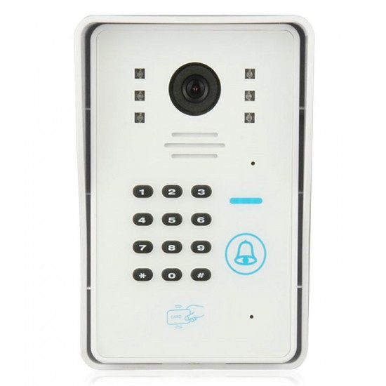 WIFI Video Door Phone System with Card Unlock Function Remote Wireless Control