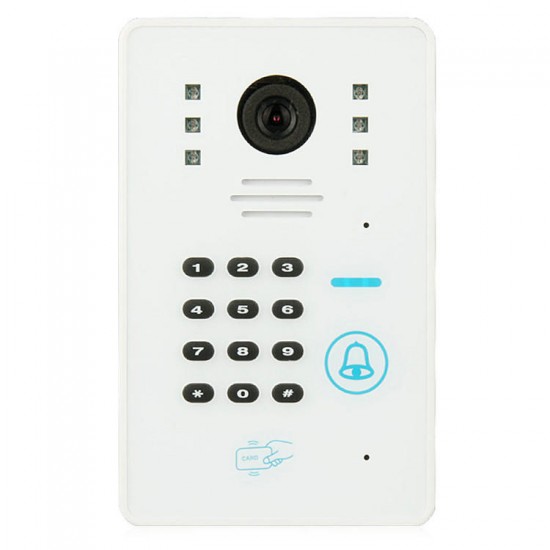 WIFI Video Door Phone System with Card Unlock Function Remote Wireless Control