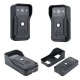 White 7 inch Record Wired Video Door Phone Doorbell Intercom System Kit with AHD 1080P Camera and 2CH Security Camera