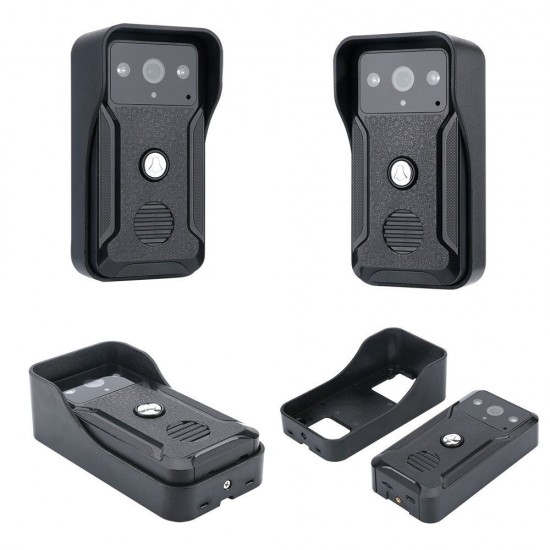 White 7 inch Record Wired Video Door Phone Doorbell Intercom System Kit with 2pcs AHD 1080P Camera and 2CH Security Camera White 7 inch Record Wired Video Door Phone Doorbell Intercom System Kit with 2pcs AHD 1080P Camera and 2CH Security Camera