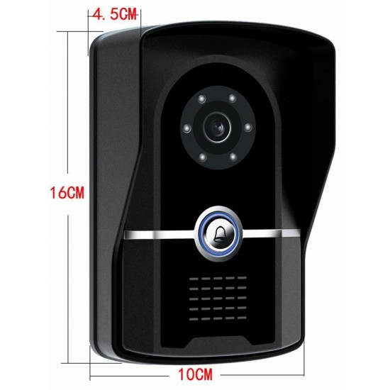 701FG12 Tuya APP Remote Unlock Visual Intercom 7 Inch 1080P Monitor Wifi Video Doorbell Door Lock Intercom System Doorbell