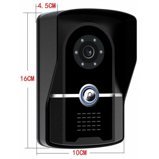 701FG13 Tuya APP Remote Unlock Visual Intercom 7 Inch 1080P Monitor Wifi Video Doorbell Door Lock Intercom System Doorbell