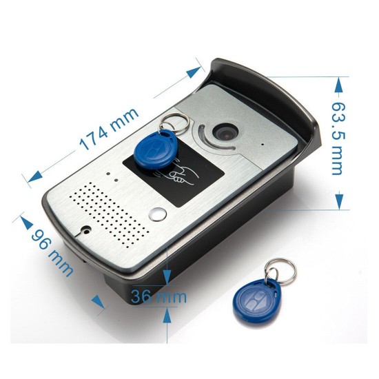 701MEID11 Tuya APP Remote Unlock Visual Intercom 7 Inch 1080P Monitor Wifi Video Doorbell Door Lock Intercom System Doorbell
