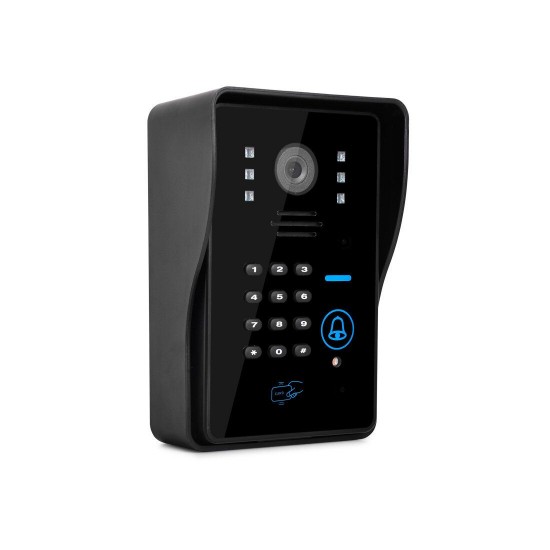 701MJIDS11 Tuya APP Remote Unlock Visual Intercom 7 Inch 1080P Monitor Wifi Video Doorbell Door Lock Intercom System Doorbell