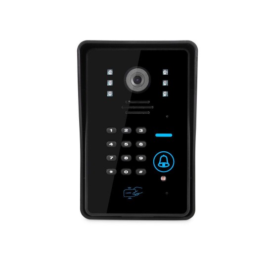 701MJIDS12 Tuya APP Remote Unlock Visual Intercom 7 Inch 1080P Monitor Wifi Video Doorbell Door Lock Intercom System Doorbell