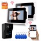 701MJIDS12 Tuya APP Remote Unlock Visual Intercom 7 Inch 1080P Monitor Wifi Video Doorbell Door Lock Intercom System Doorbell