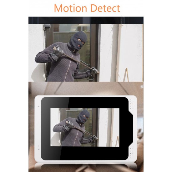 701MJIDS14 Tuya APP Remote Unlock Visual Intercom 7 Inch 1080P Monitor Wifi Video Doorbell Door Lock Intercom System Doorbell