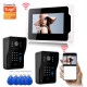 701MJIDS21 Tuya APP Remote Unlock Visual Intercom 7 Inch 1080P Monitor Wifi Video Doorbell Door Lock Intercom System Doorbell