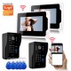 701MJIDS22 Tuya APP Remote Unlock Visual Intercom 7 Inch 1080P Monitor Wifi Video Doorbell Door Lock Intercom System Doorbell