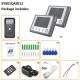 SY801QAID12 7 inch 2 Monitor Color Video Intercom Door Phone RFID System With HD Doorbell 1000TVL Camera