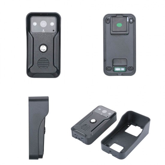 SY813QAID12 7 inch 2Monitors Video Intercom Door Phone RFID System With HD Doorbell 1000TVL Camera