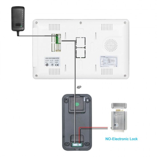 SY813QAIDEND11 7 inch Video Intercom Door Phone RFID System With HD Doorbell 1000TVL Camera with Home Stainless Steel Electronic Door Lock SY813QAIDEND11 7 inch Video Intercom Door Phone RFID System With HD Doorbell 1000TVL Camera with Home Stainless Steel Electronic Door Lock