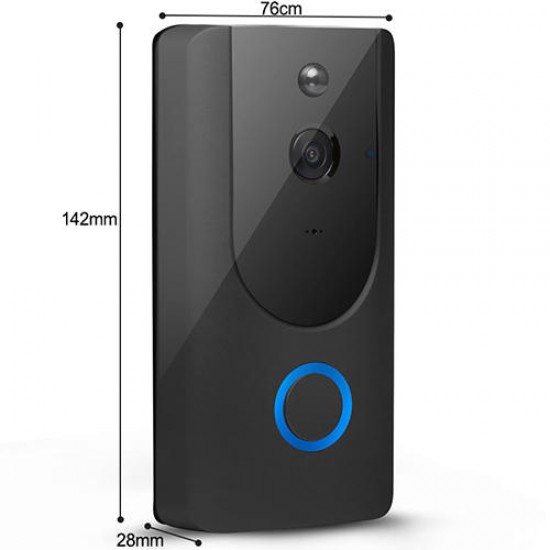 HD Wireless Smart Doorbell Video Intercom Security WiFi 166 Degree Motion Detect Real Time Two Way Audio Door Bell HD Wireless Smart Doorbell Video Intercom Security WiFi 166 Degree Motion Detect Real Time Two Way Audio Door Bell