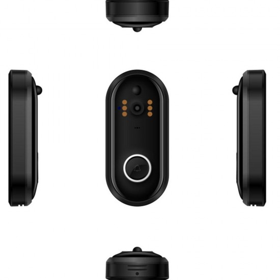 M6 WiFi Video Doorbell 720P Security Camera Door Phone Two-Way Audio Night Vision Wireless Door Bell Intercom with DingDong