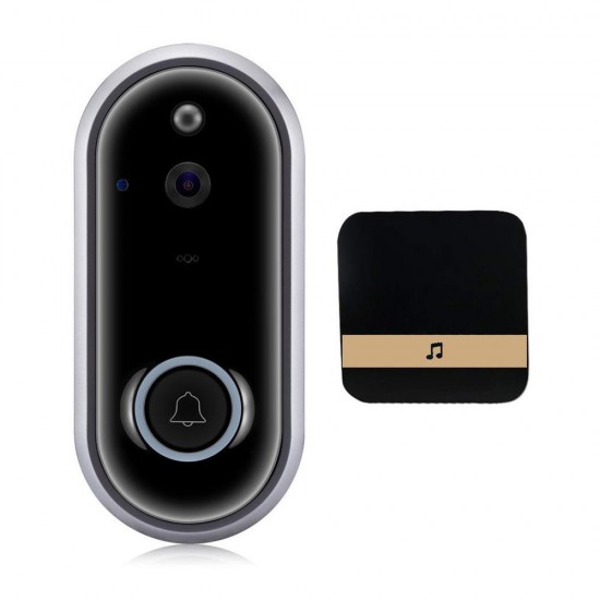 M6 WiFi Video Doorbell 720P Security Camera Door Phone Two-Way Audio Night Vision Wireless Door Bell Intercom with DingDong