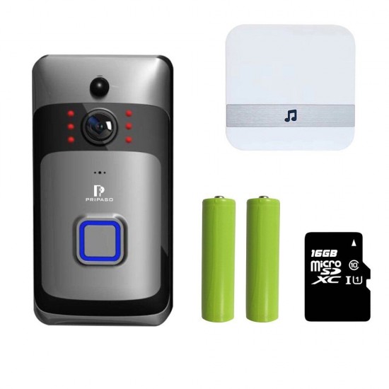 720P 1MP WIFI Video Door Phone Door Bell Camera Smart Wireless Security Doorbell PIR Camera Two-way Audio For Home Gate 720P 1MP WIFI Video Door Phone Door Bell Camera Smart Wireless Security Doorbell PIR Camera Two-way Audio For Home Gate