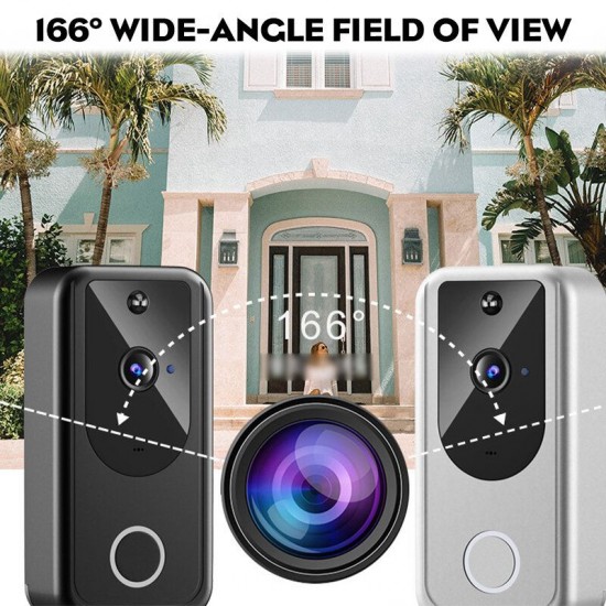 Smart 1080P HD Wireless WiFi Video Doorbell Intercom Phone Security Night Vision
