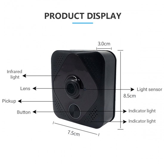 Smart Video Wireless WiFi Doorbell IR Visual Camera Talk Record Security System