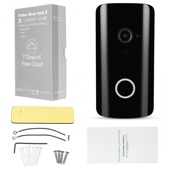 Smart WiFi Doorbell Wireless IR Video Camera Intercom Alarm Home Bell Security