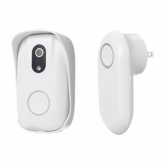 Smart Wireless Doorbell Lens Video HD Security Camera Night Vision App Control