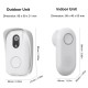 Smart Wireless Doorbell Lens Video HD Security Camera Night Vision App Control