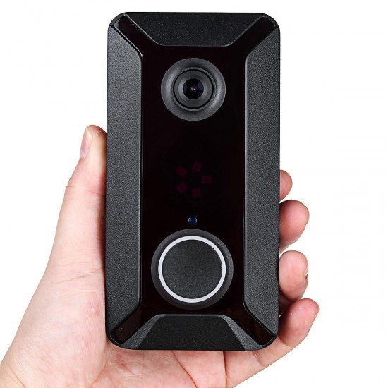 V6 720P 166° Wifi Smart Wireless Video Doorbell Movement Detecting Rainproof