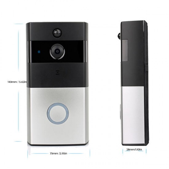 WiFi Video Door Phone Doorbell Battery Powered Security Door Intercom PIR Motion with 8GB TF Card WiFi Video Door Phone Doorbell Battery Powered Security Door Intercom PIR Motion with 8GB TF Card