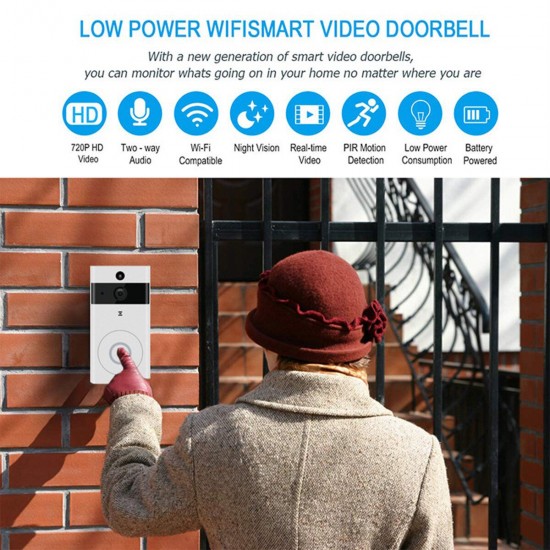 Wireless Doorbell Intercom Camera Video System Wifi Smart Door Bell Ring Video Doorbell