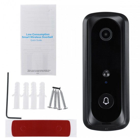 Wireless Night vision 1080P WiFi Video DoorBell Intercom Home Security Visual Camera IP65 Waterproof