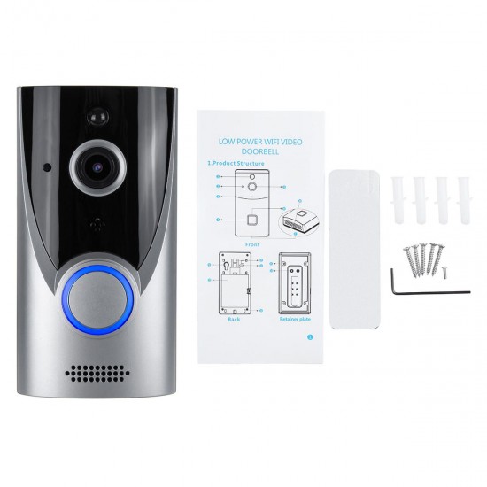 Wireless WiFi Video Doorbell Camera Intercom IR Smart Home Security Door Bell