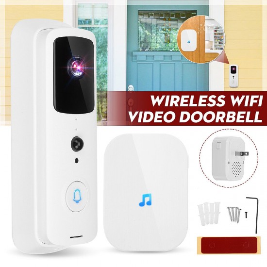 Wireless WiFi Video Doorbell Smart Phone Door Ring Intercom Camera Security Doorbell