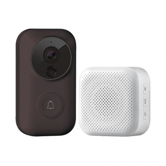 Zero AI Face Identification 720P IR Video Doorbell Set Motion Detect Intercom Free Cloud Storage Voice Charger