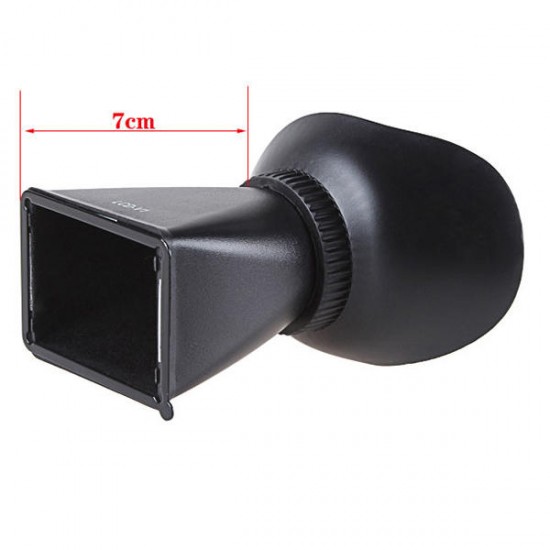 Optical Glass V1 LCD Monitor 2.8X Magnifier Eyecup Camera Sunshade Hood DSLR 500D 7D 5D