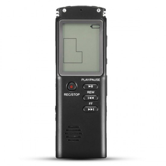 8GB Portable Rechargeable LCD Digital Audio Voice Recorder Dictaphone With MP3 Play