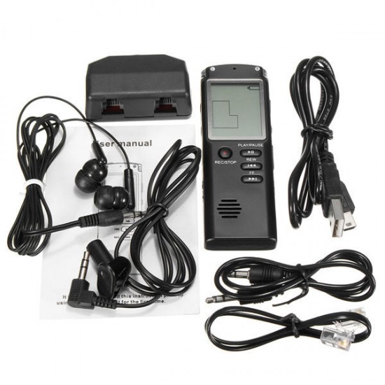 8GB Portable Rechargeable LCD Digital Audio Voice Recorder Dictaphone With MP3 Play 8GB Portable Rechargeable LCD Digital Audio Voice Recorder Dictaphone With MP3 Play