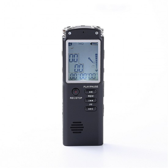 Digital Voice Recorder 8/16/32GB MP3 Lossless Player USB Audio Rechargeable Mini Dictaphone