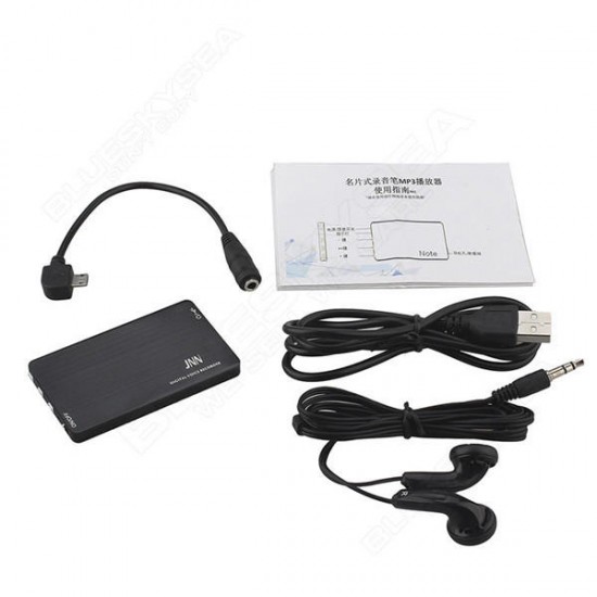 M2 8GB Professional Mini Digital Audio Thin Voice Recorder Card Up to 100 Hours