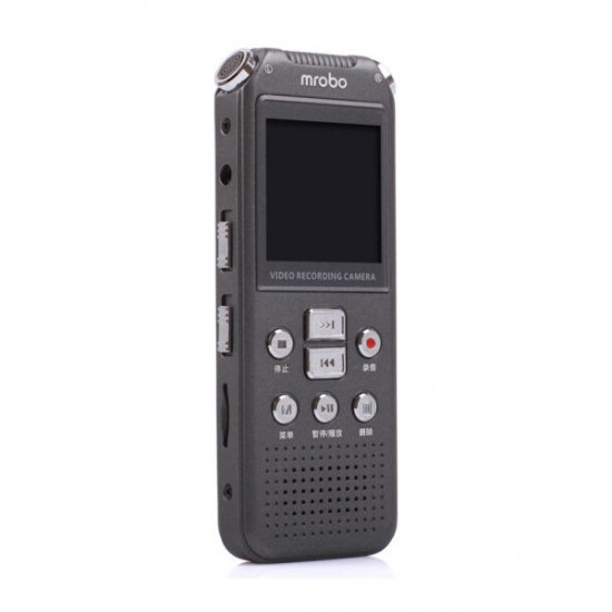 M68 1.5 Inch Screen Dual Microphone Voice Recorder with 720P 105 Degree HD Camera