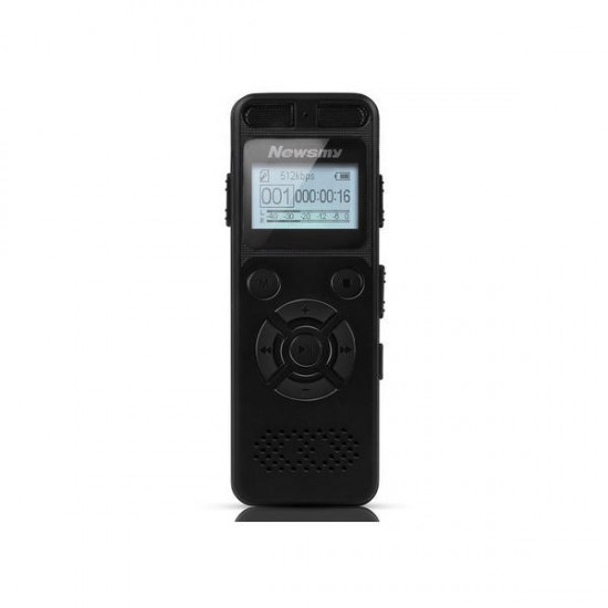 RV29 8GB 1536KBPS PCM Dual Microphone 138 Hour A to B Repeat Voice Recorder