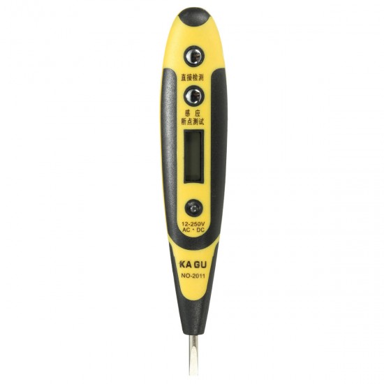 12-250V AC DC Digital Voltage Detector Tester Pen LED Light Electric Sensor 12-250V AC DC Digital Voltage Detector Tester Pen LED Light Electric Sensor